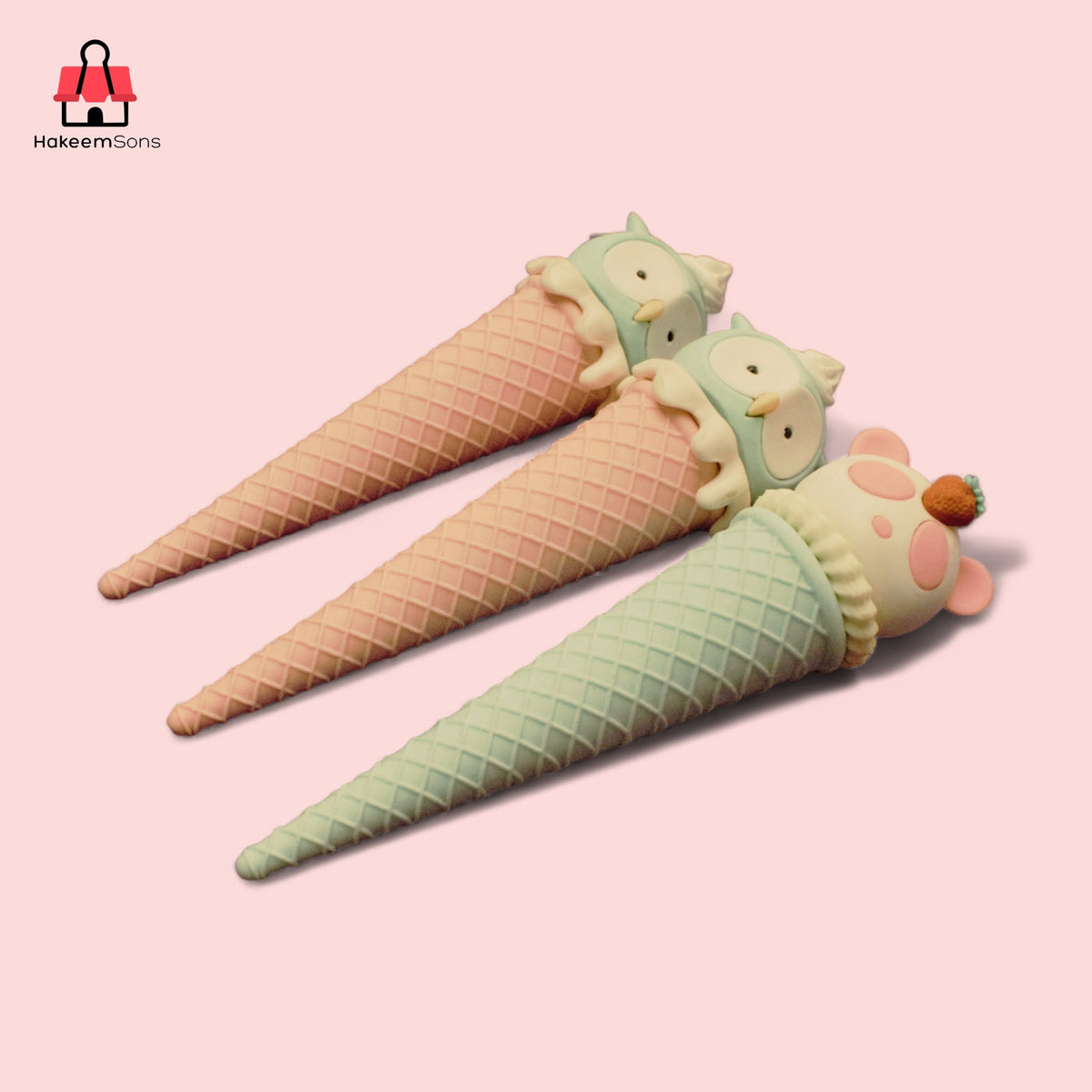 Ice Cream Erasers &amp; Sharpeners