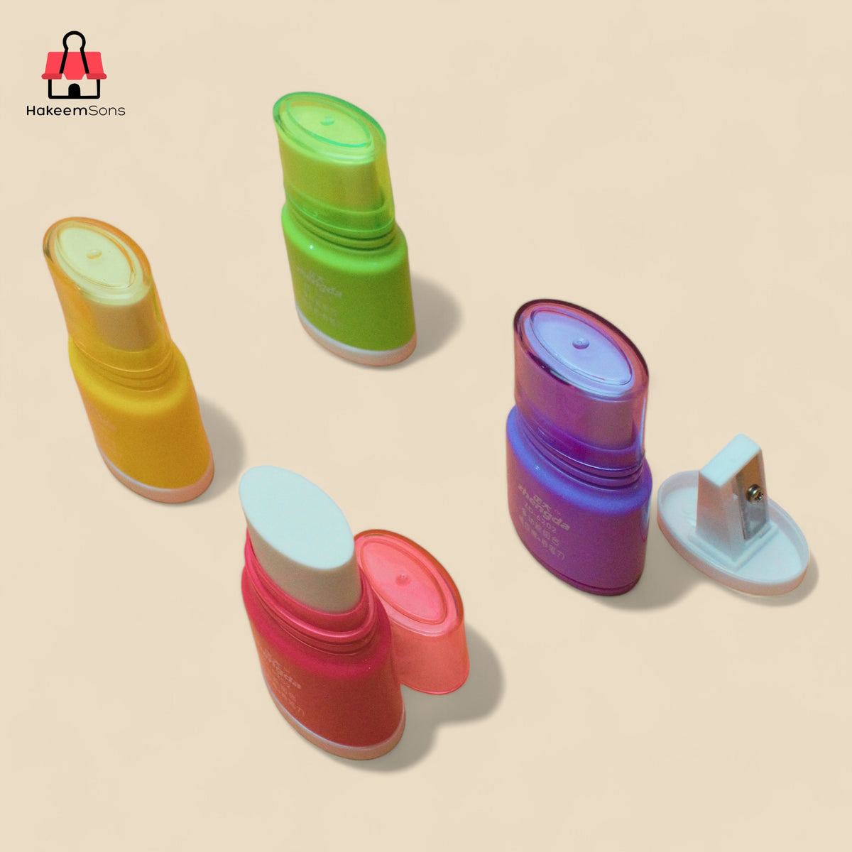 Pencil Eraser And Sharpener