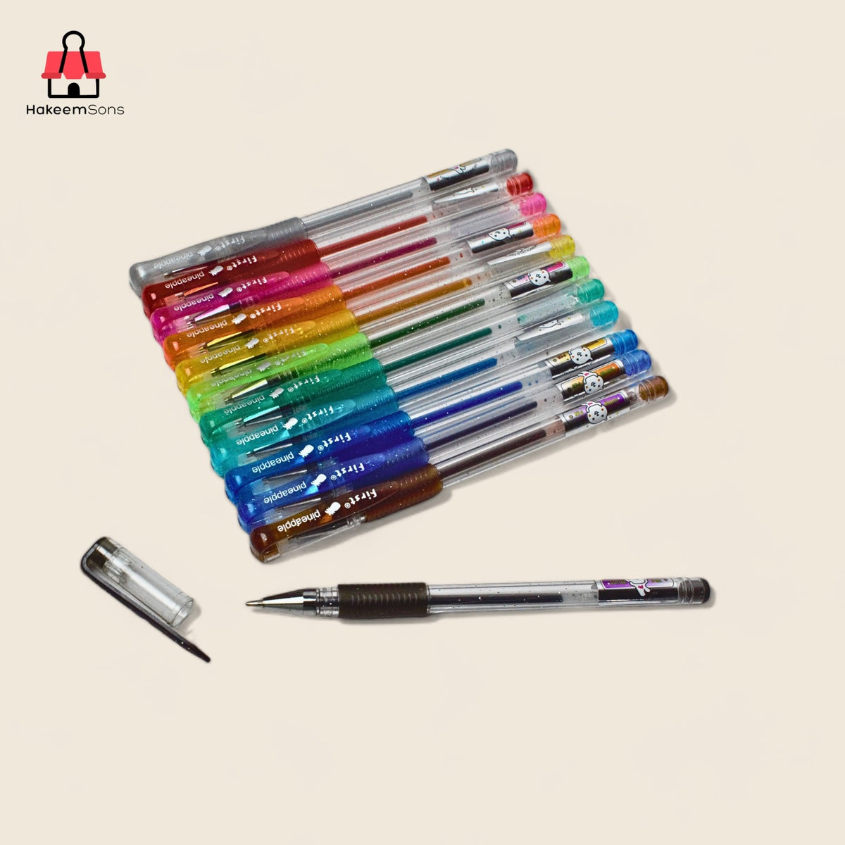 First Glitter Pen Crystal Clear Set of 12