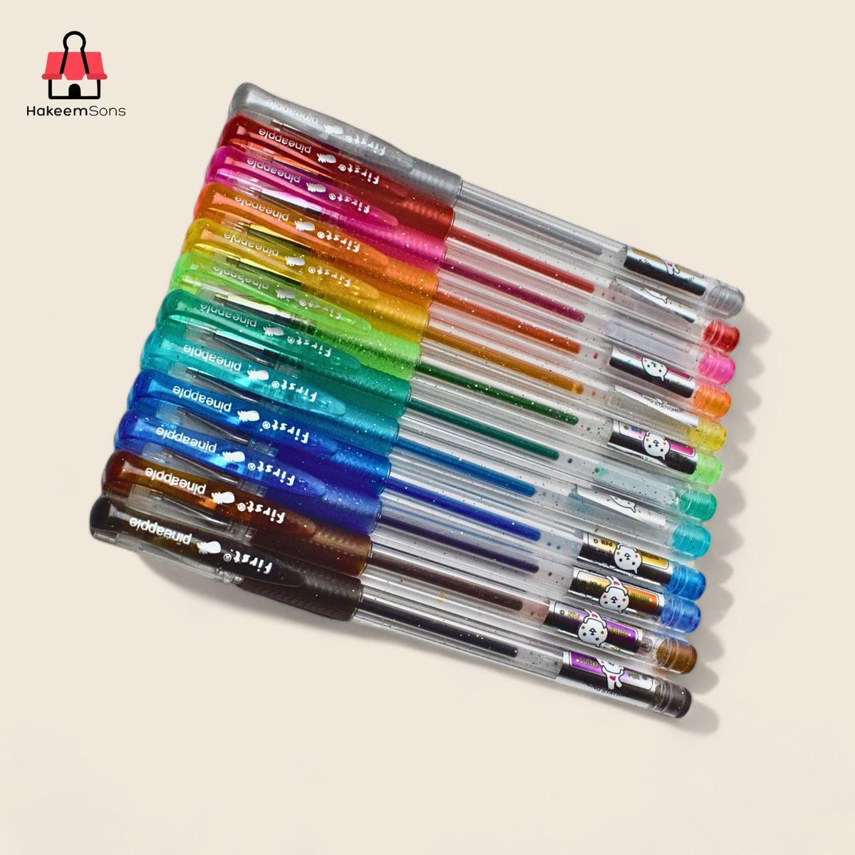 First Glitter Pen Crystal Clear Set of 12
