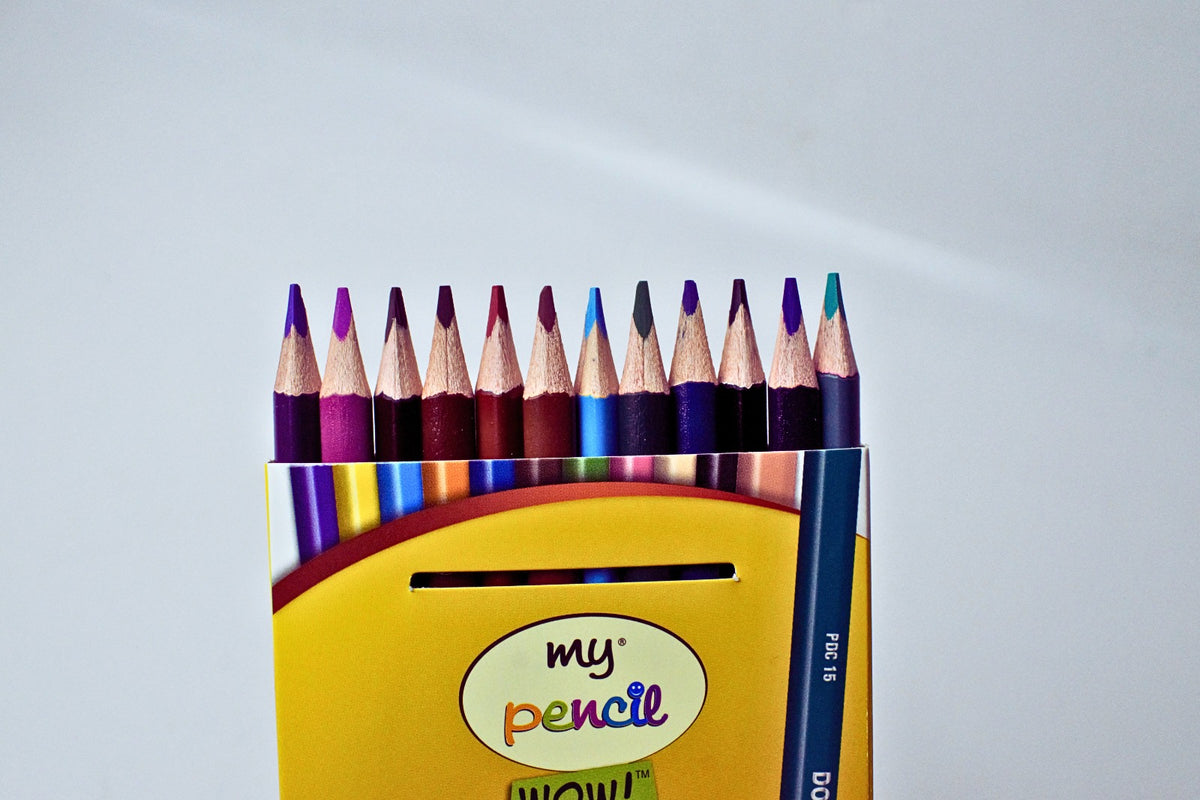 Dollar My Pencil Wow! Dual End Colour Pencils, 12-Pack and 24 Colours